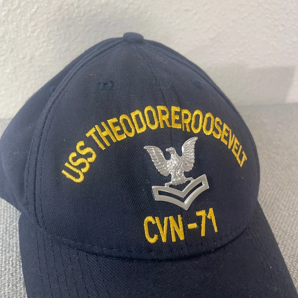 USS Theodore Roosevelt CVN 71 Hat Navy Aircraft Carrier Ship Vintage